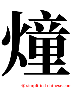 燑 serif font