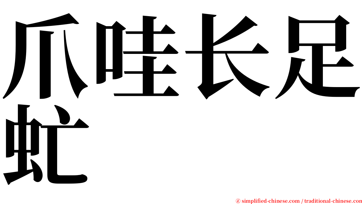 爪哇长足虻 serif font