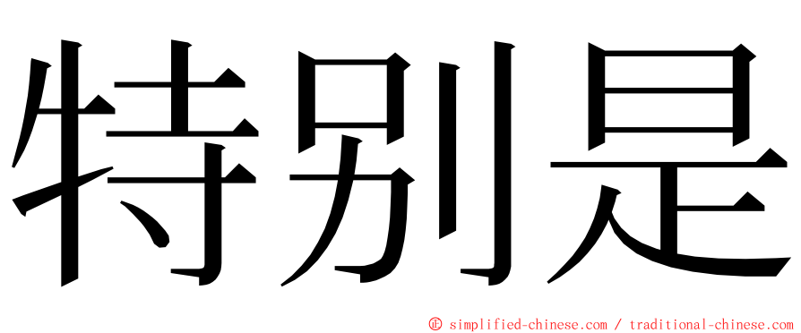 特别是 ming font