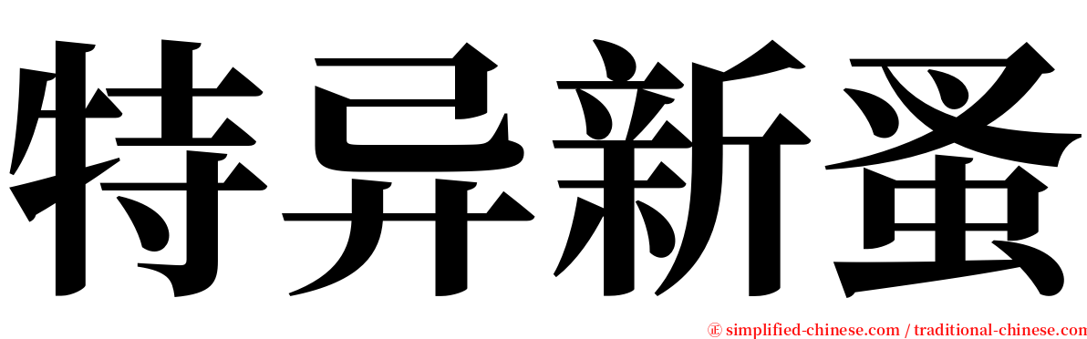 特异新蚤 serif font