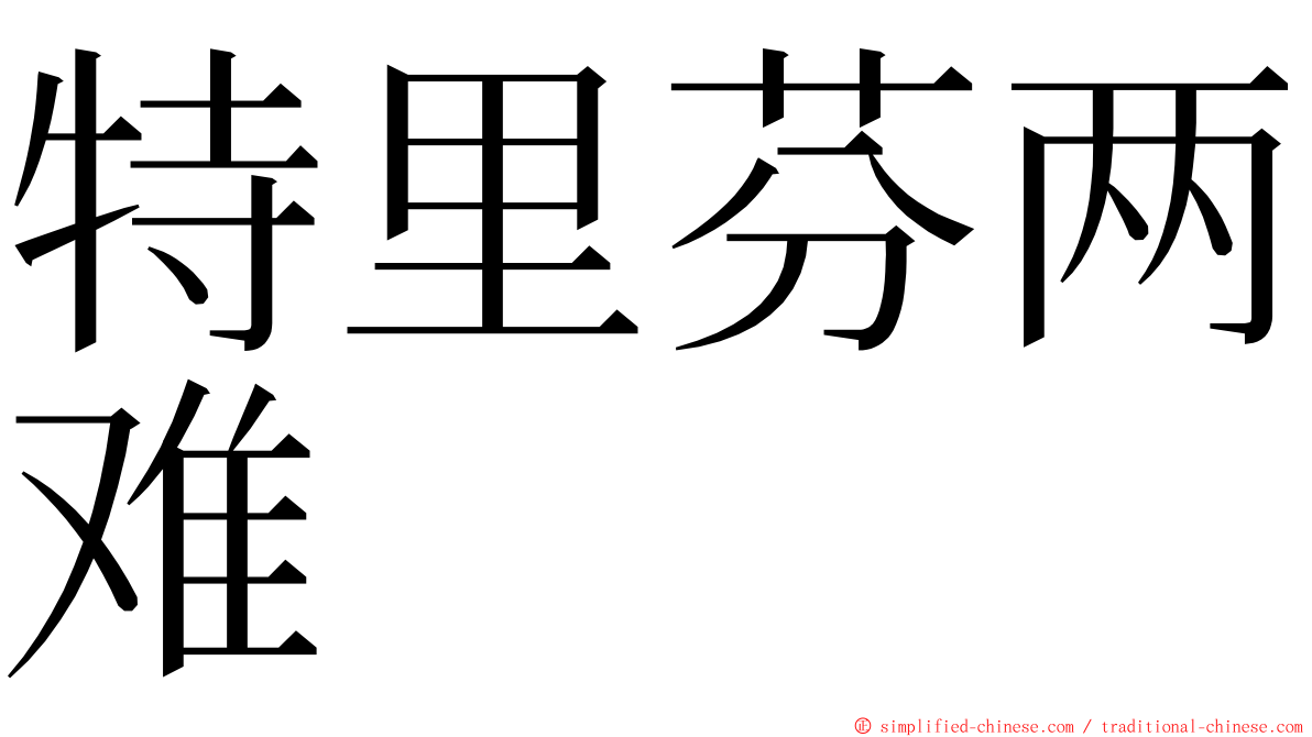 特里芬两难 ming font