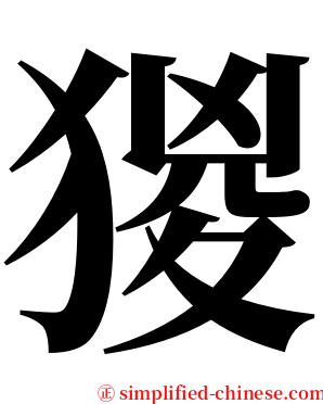 猣 serif font