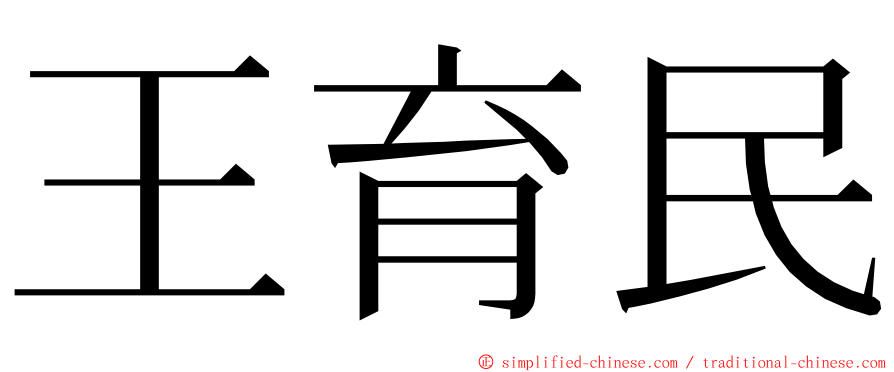 王育民 ming font