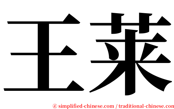 王莱 serif font