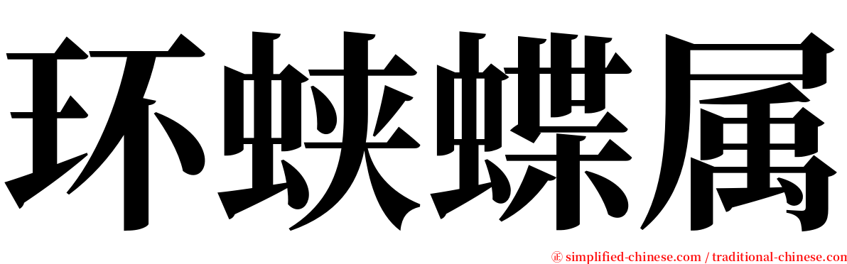 环蛱蝶属 serif font