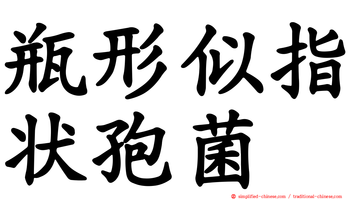 瓶形似指状孢菌