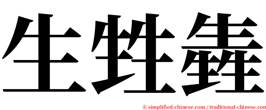 生甡㽓 serif font