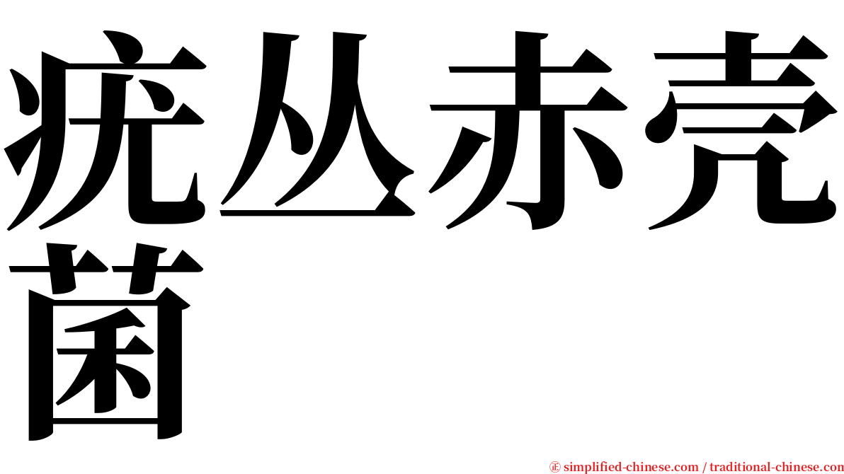 疣丛赤壳菌 serif font