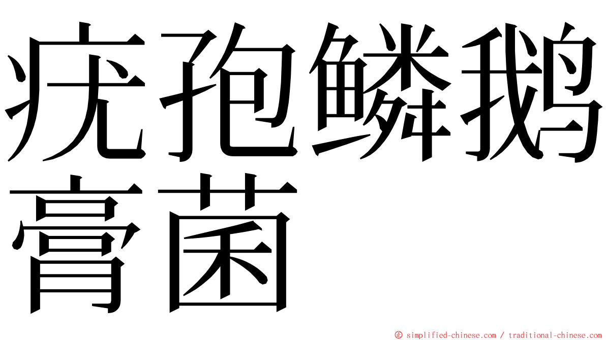 疣孢鳞鹅膏菌 ming font