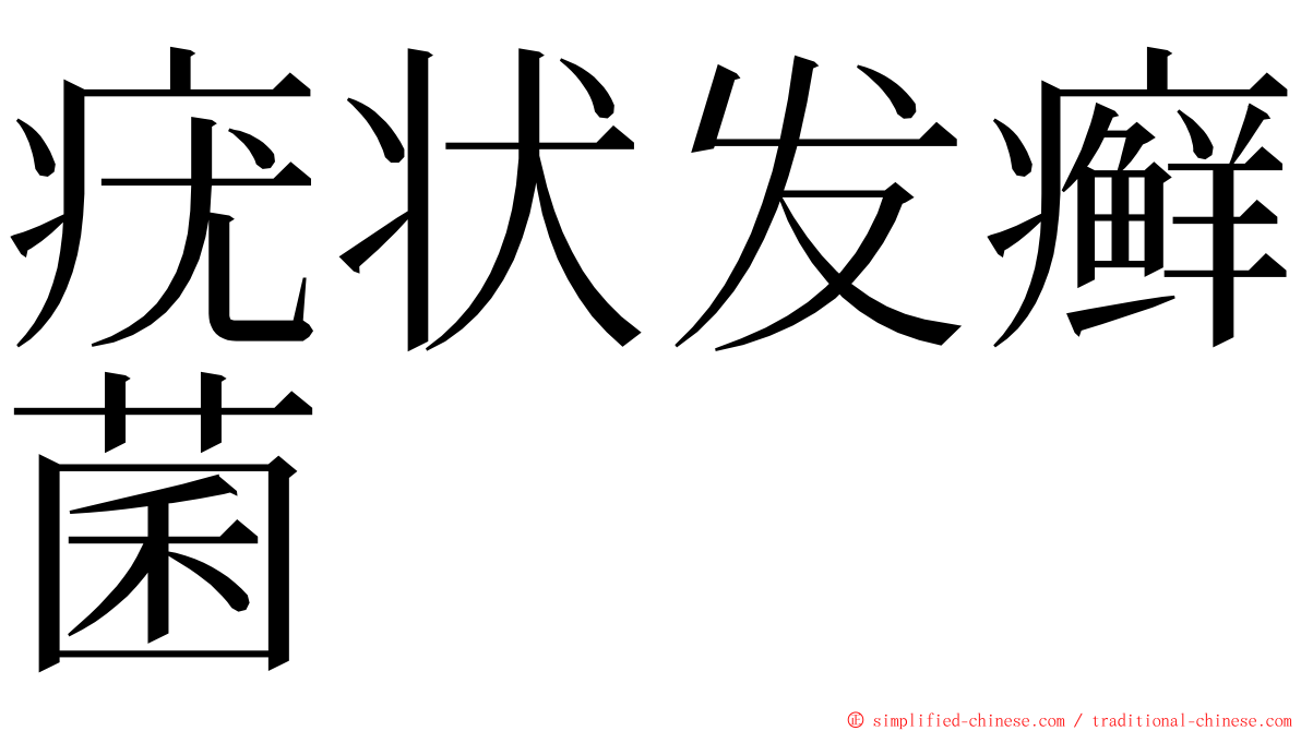 疣状发癣菌 ming font