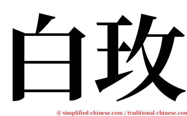 白玫 serif font