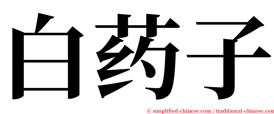 白药子 serif font