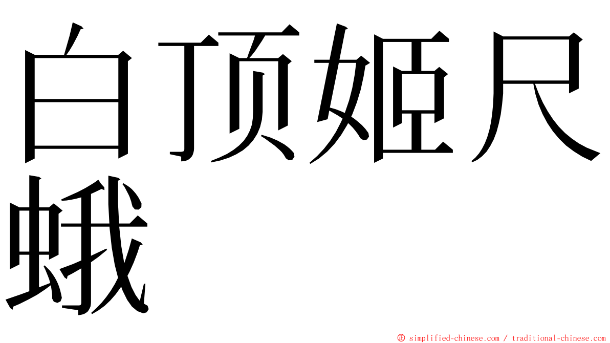 白顶姬尺蛾 ming font