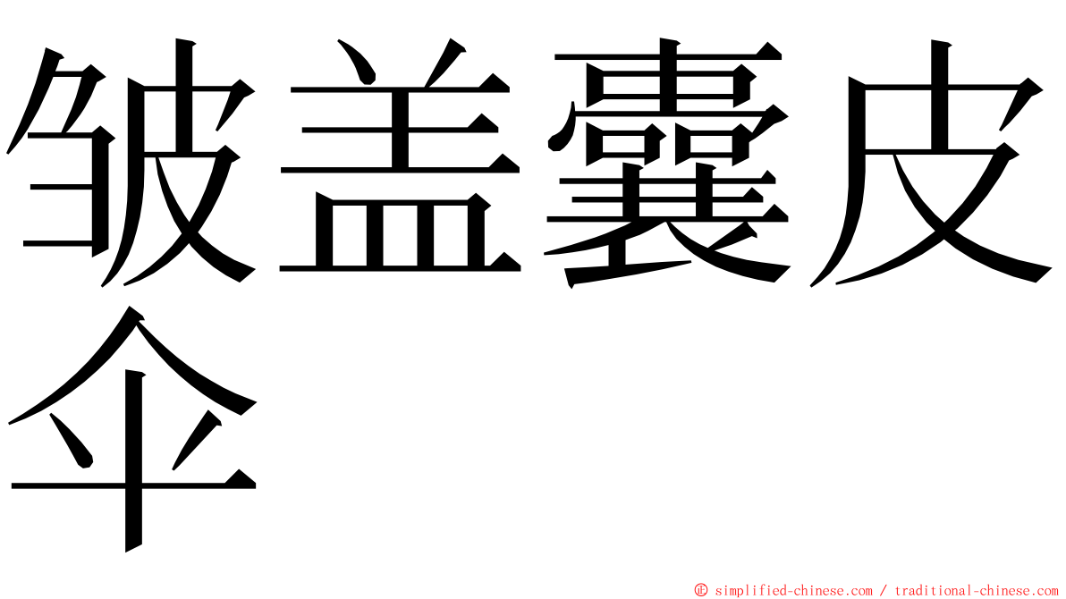 皱盖囊皮伞 ming font