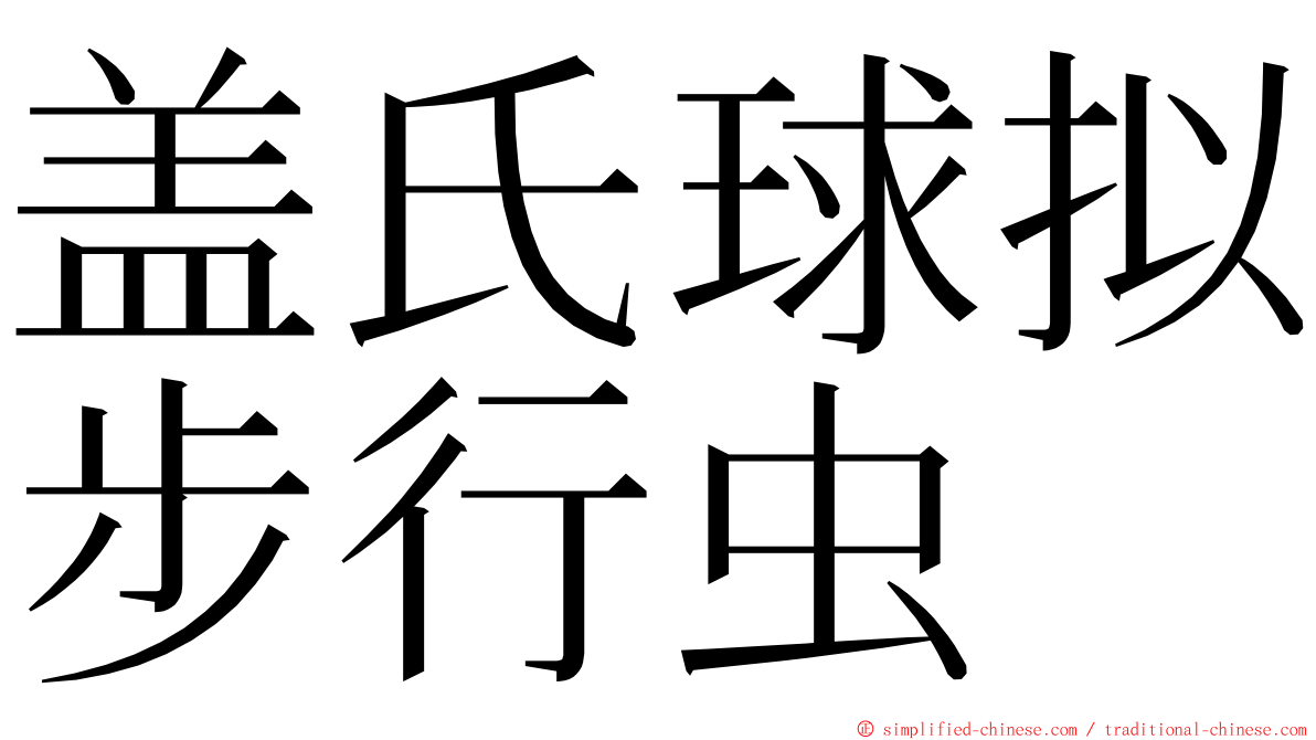 盖氏球拟步行虫 ming font