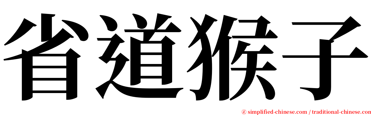 省道猴子 serif font