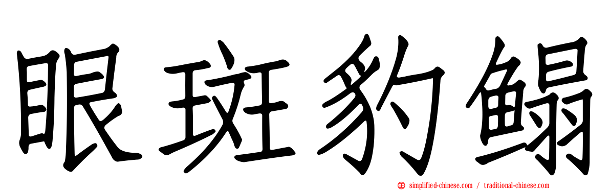 眼斑豹鳎