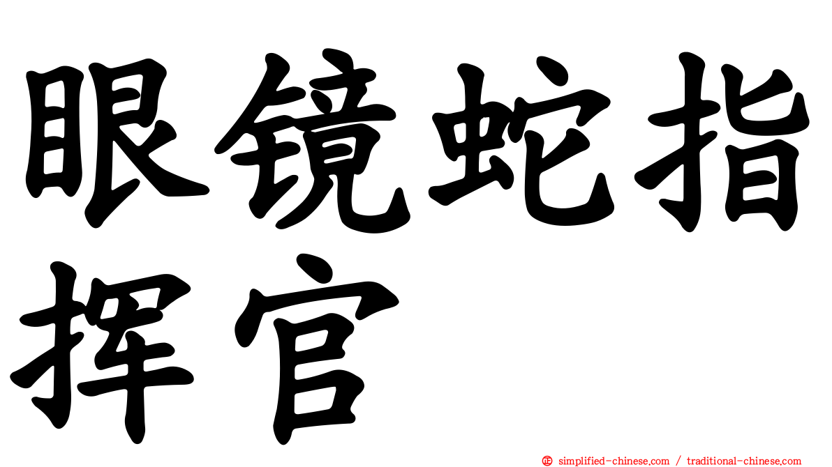 眼镜蛇指挥官