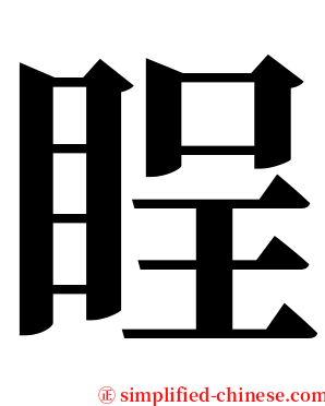 睈 serif font