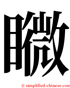 矀 serif font