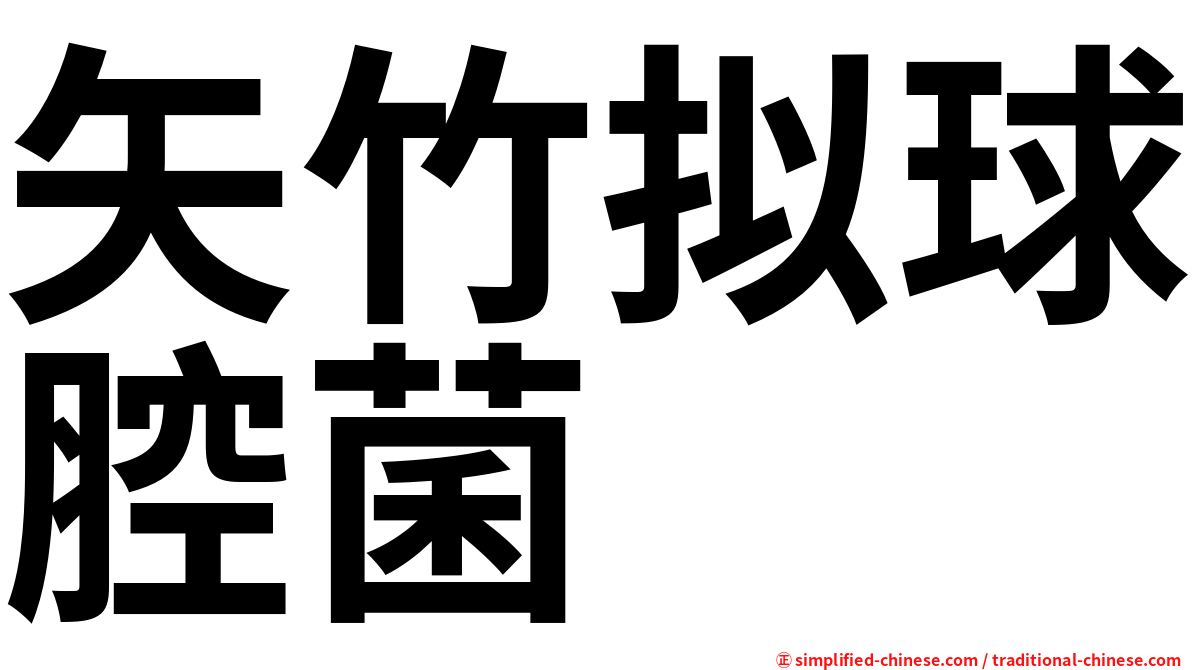 矢竹拟球腔菌