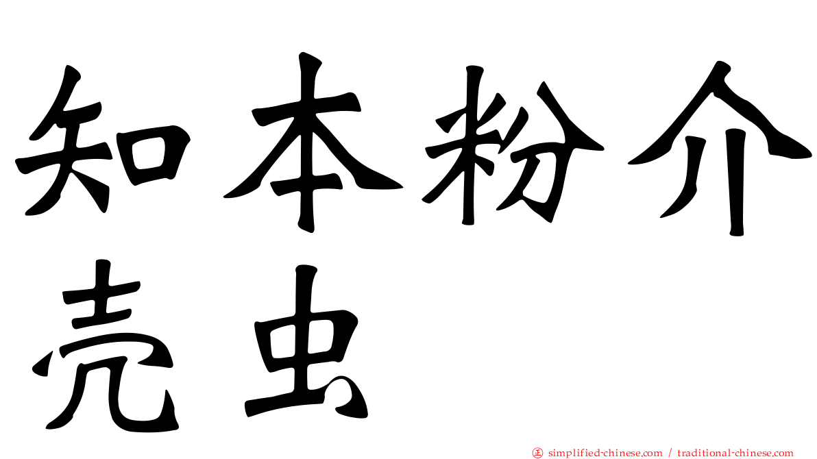 知本粉介壳虫