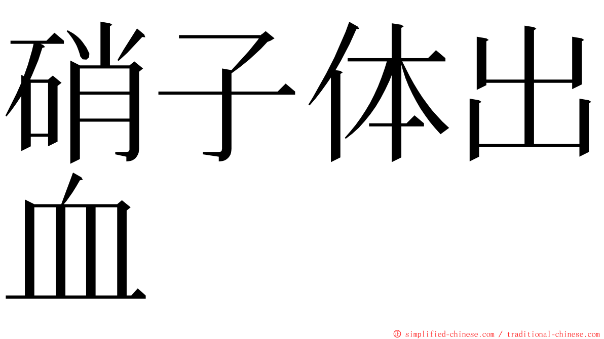 硝子体出血 ming font