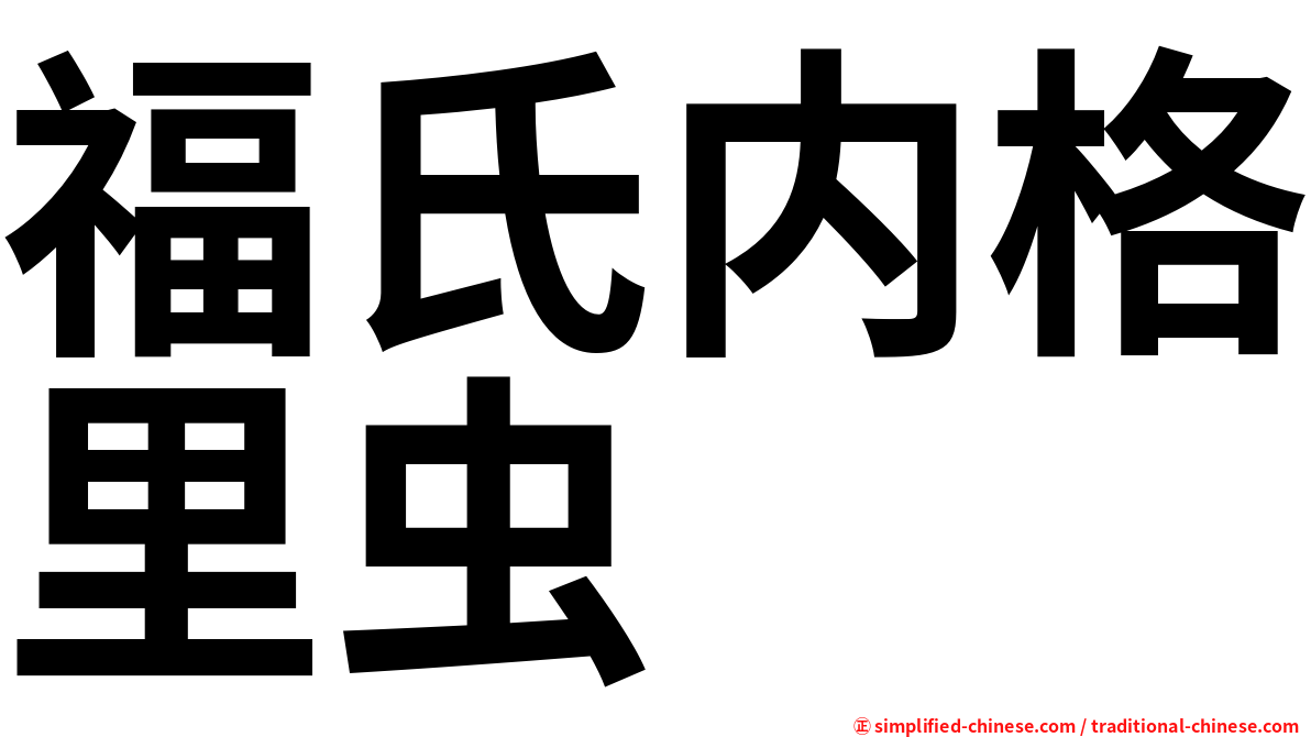 福氏内格里虫