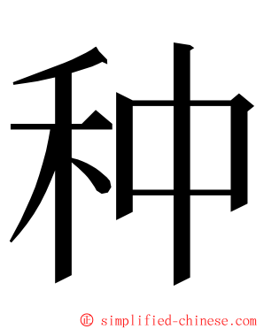 种 ming font