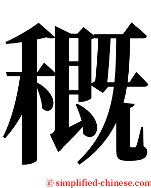 穊 serif font