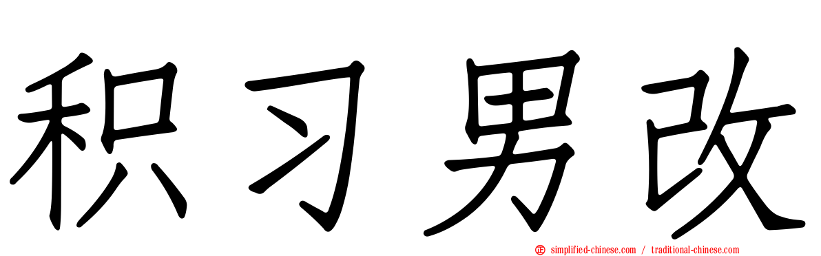 积习男改