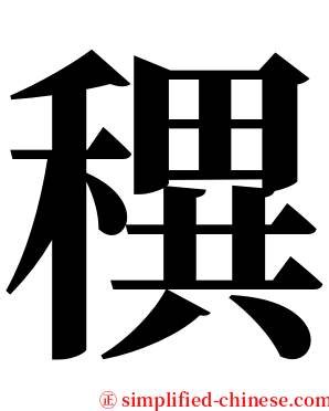 穓 serif font