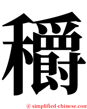 穱 serif font