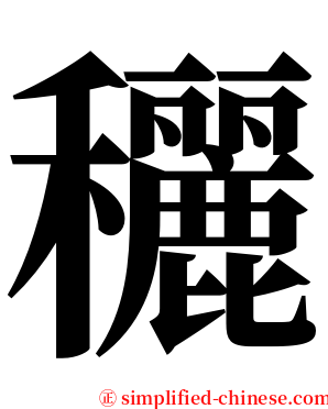 穲 serif font