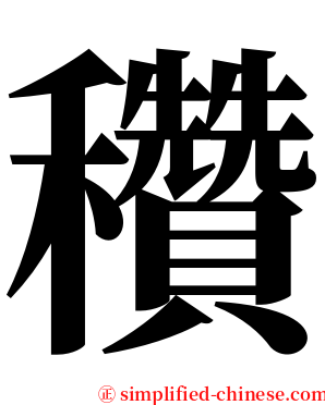 穳 serif font