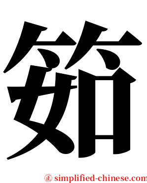 筎 serif font