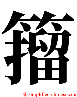 籀 serif font