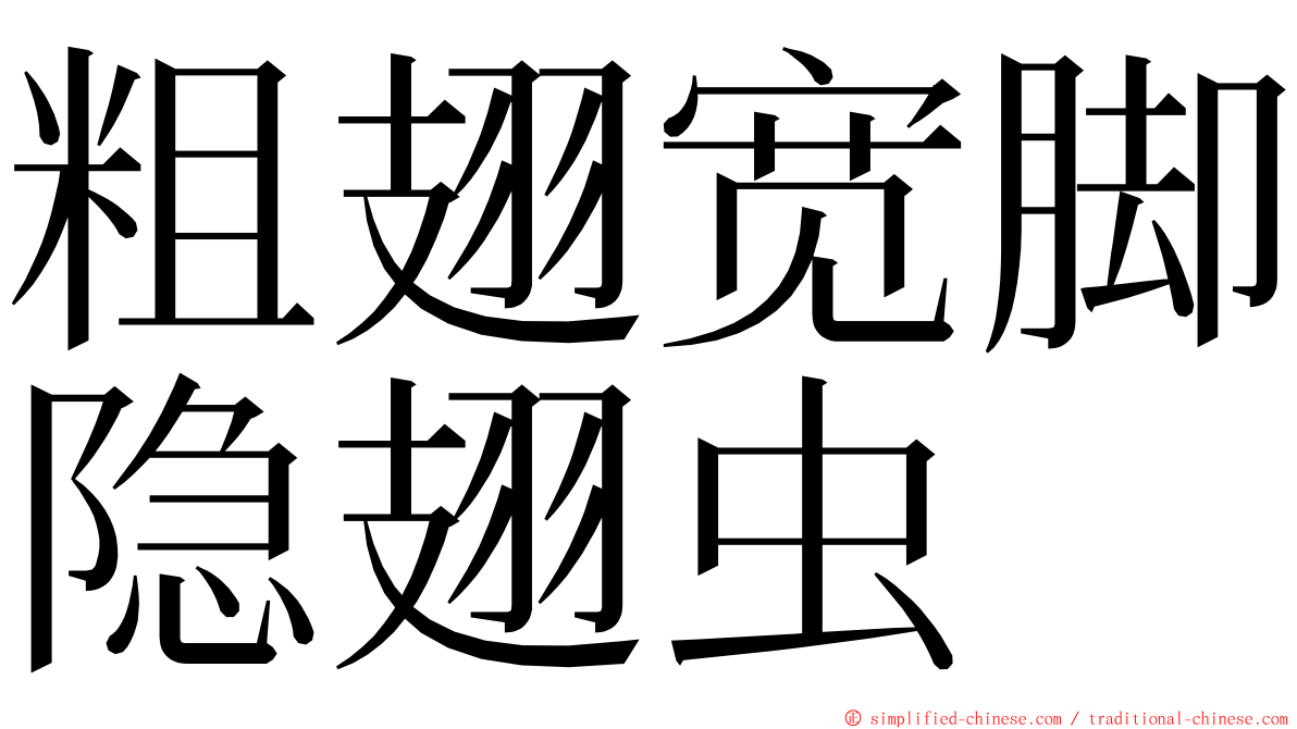 粗翅宽脚隐翅虫 ming font