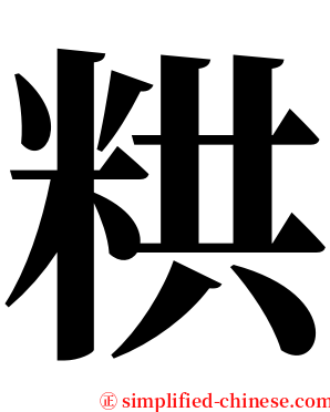 粠 serif font