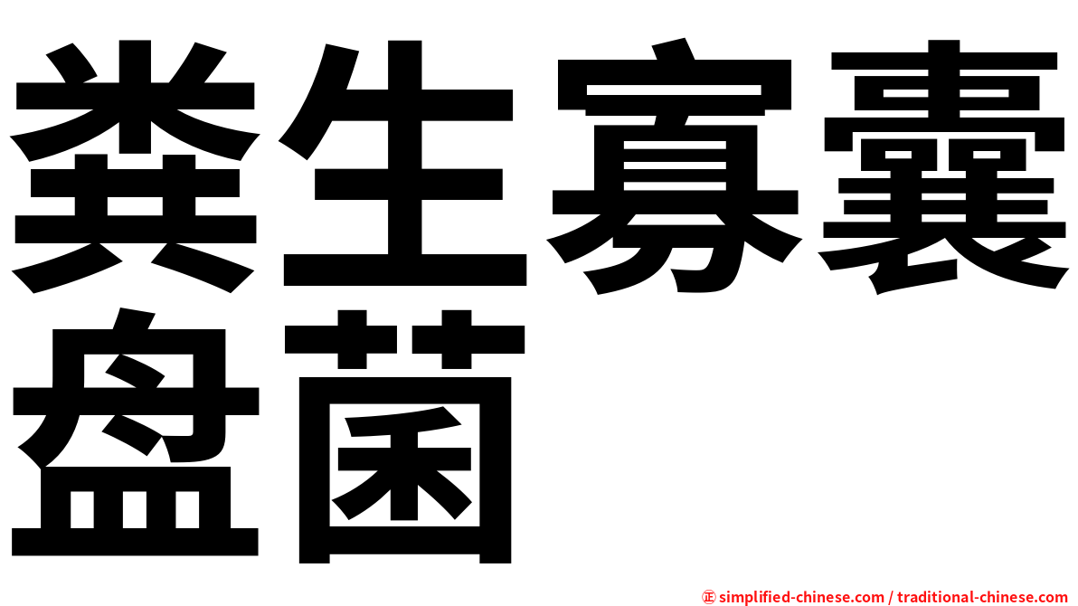 粪生寡囊盘菌