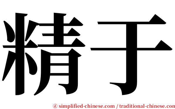 精于 serif font