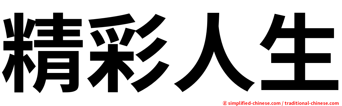 精彩人生