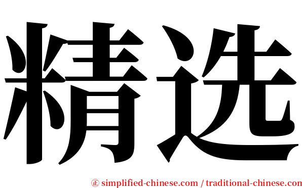 精选 serif font