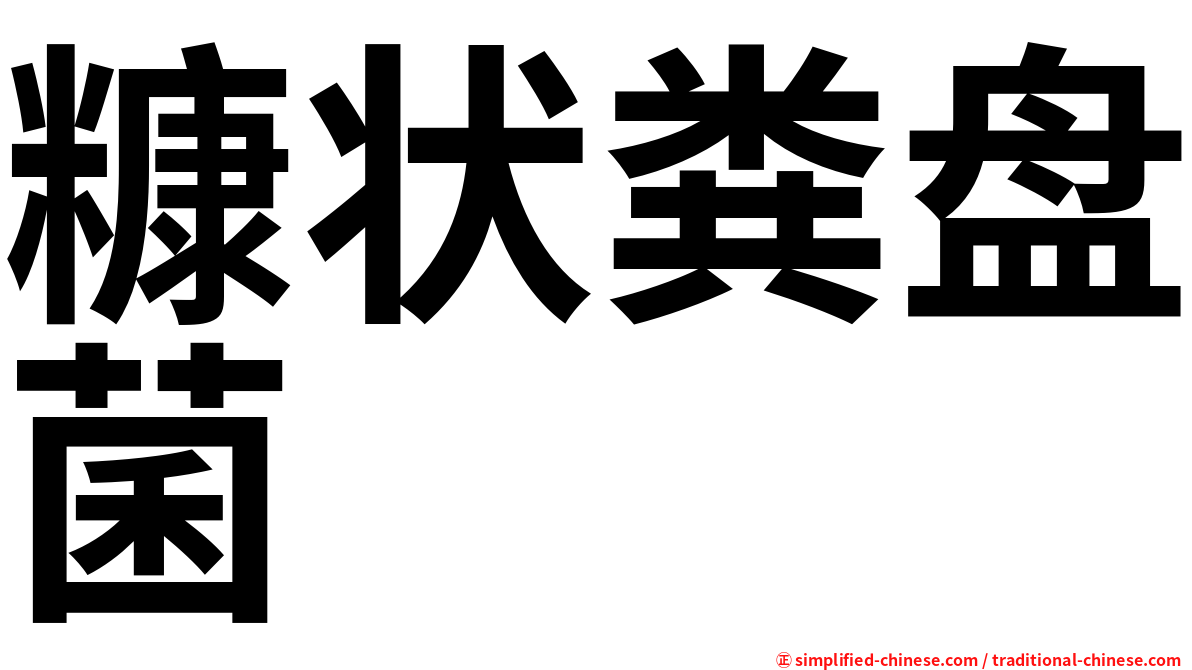 糠状粪盘菌