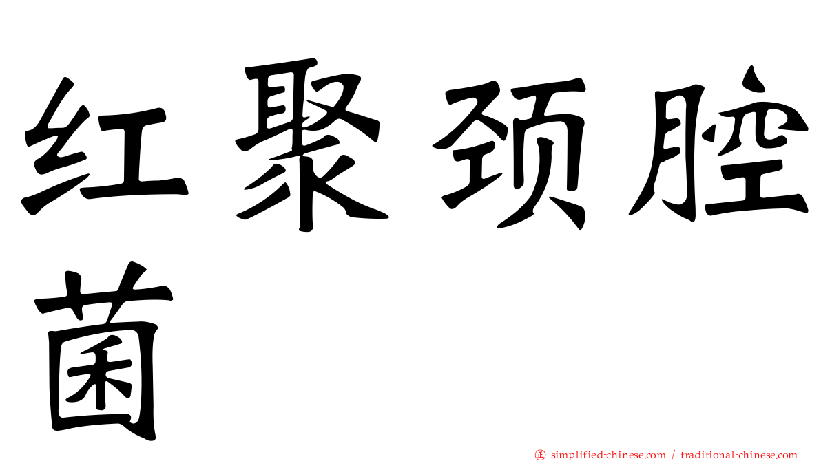 红聚颈腔菌