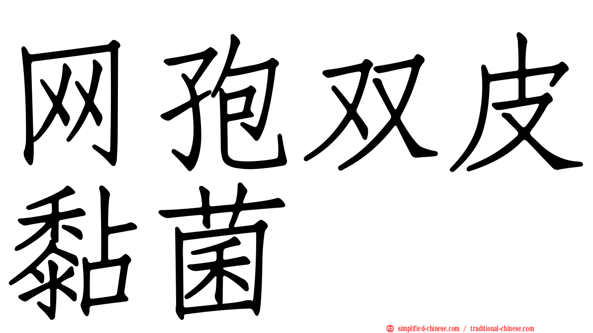 网孢双皮黏菌