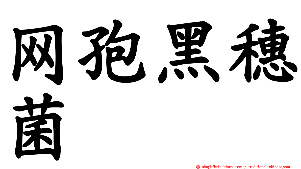 网孢黑穗菌