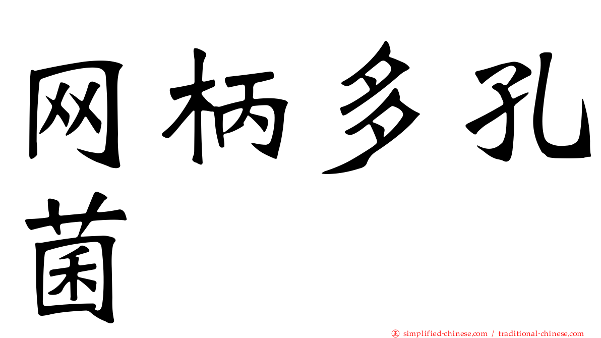 网柄多孔菌