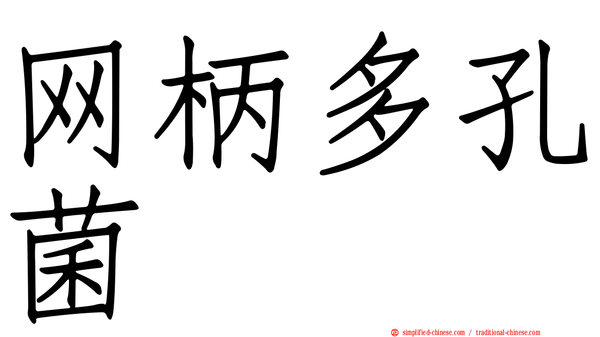 网柄多孔菌