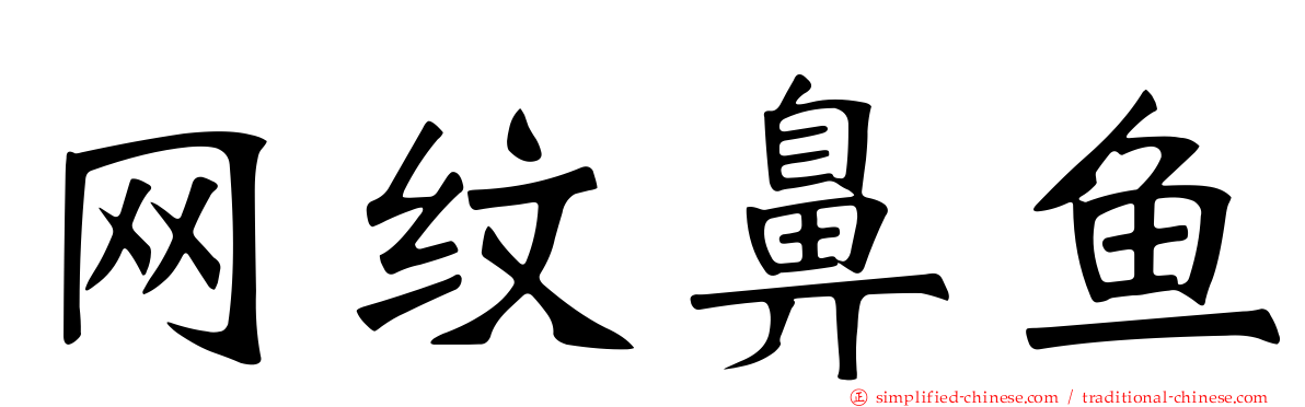 网纹鼻鱼